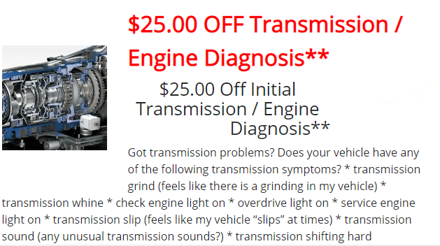 trasmission engine diagnosis